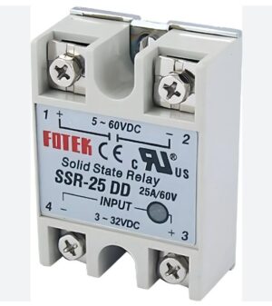 FOTEK 1 FASET SOLID STATE RELÆ 4-32VDC/25A DC